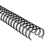 Drátěné hřbety 3/8" / 3:1 / 6 mm - černé - 100 ks