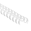 Drátěné hřbety 3/8" / 3:1 / 9,5 mm - bílé - 100 ks